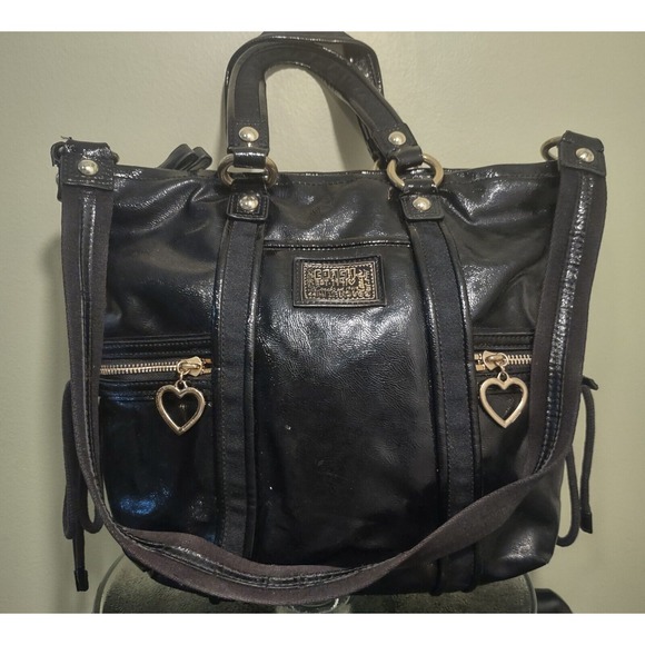 Coach Daisy‎ Liquid Gloss Pocket Patent Tote. - Picture 1 of 8